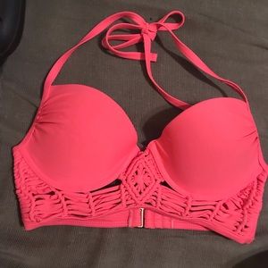 Salmon bikini top $10, size XS